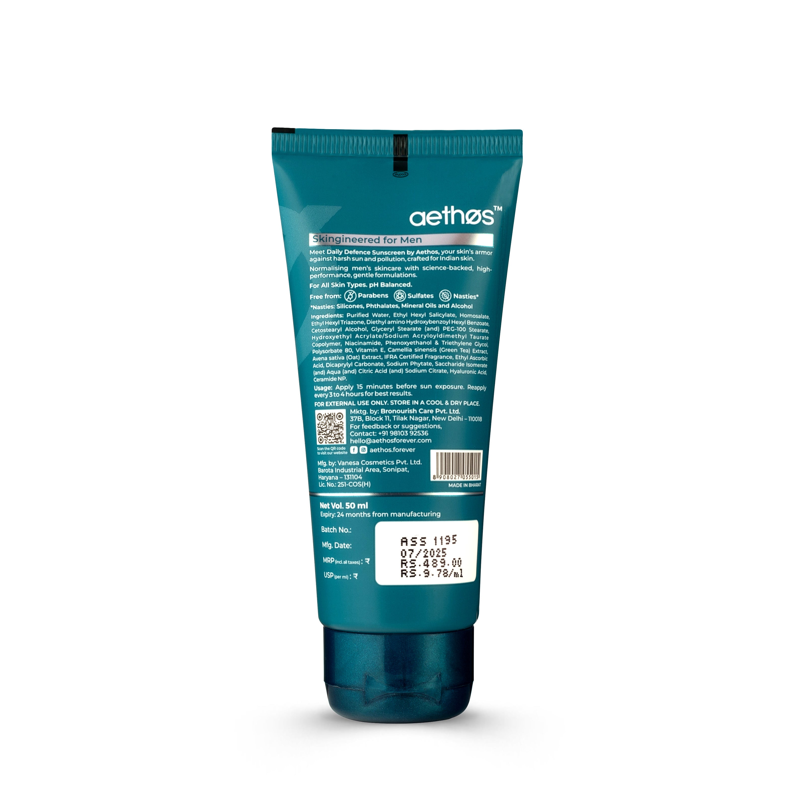 Aethos Daily Defence Sunscreen